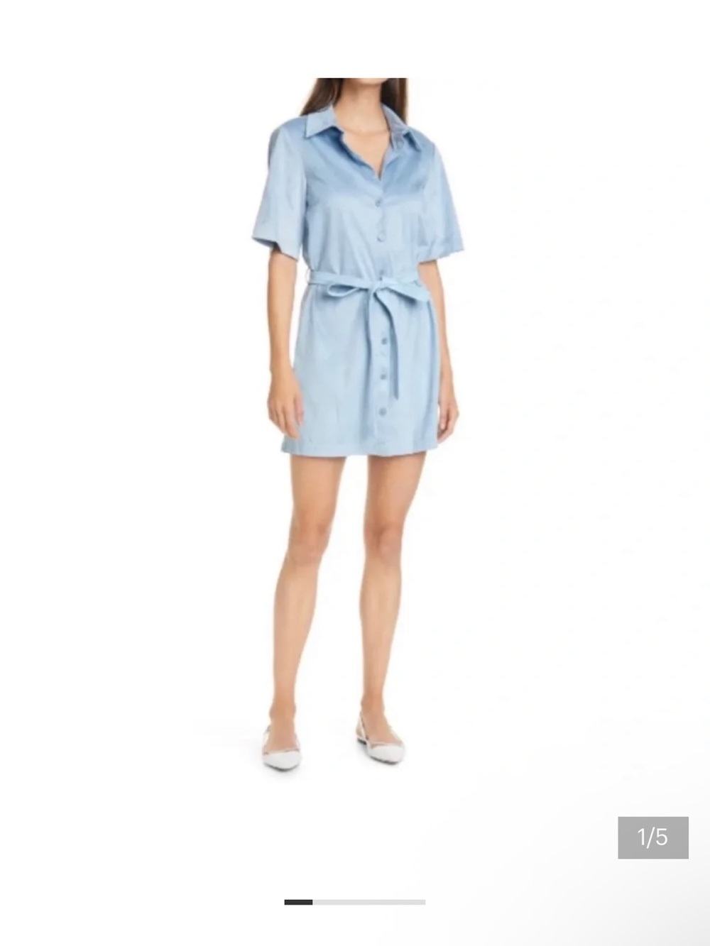 Women's Light faux suede belted dress - STAUD Label